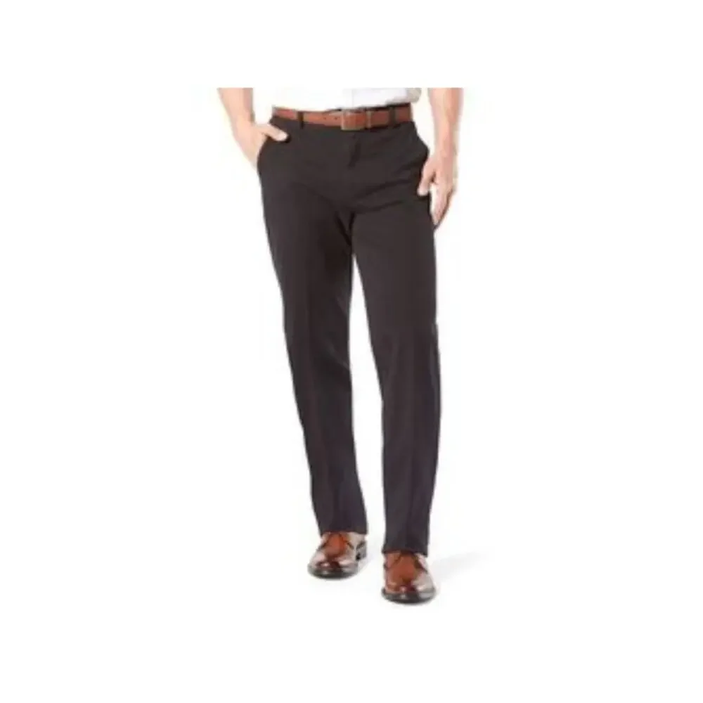Dockers 360 Smart Flex Workday Khaki BLACK Classic Fit Pants Mens 36 x 34 NWT